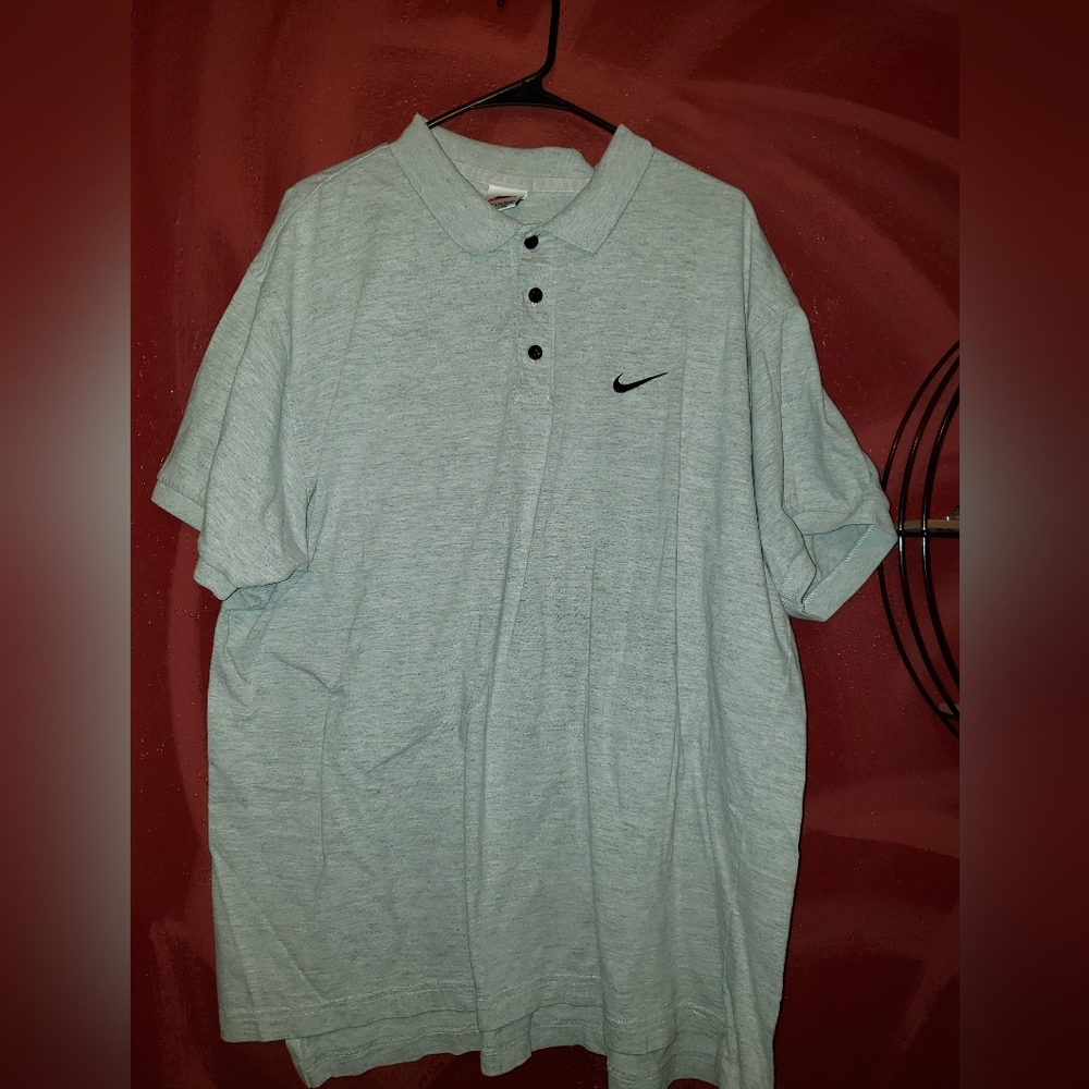 Grey Nike Button Shirt 2X